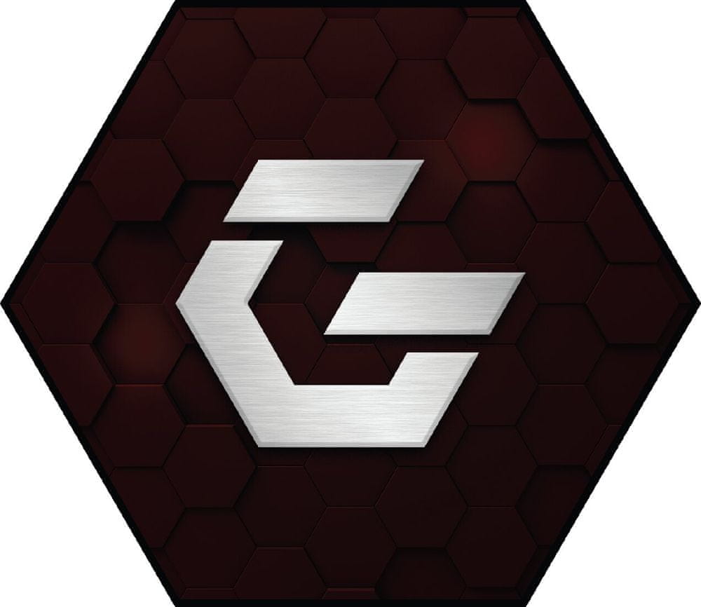 CZC.Gaming Dungeon, podložka pod židli, čierna/červená